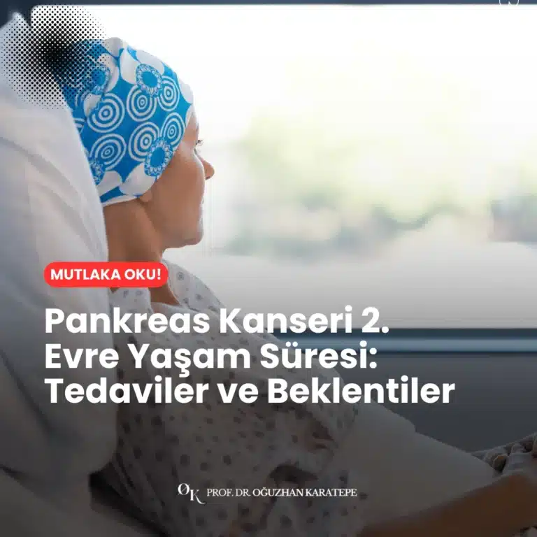 Pankreas kanseri 2. evre yaşam süresi hakkında bilgilendirici grafik