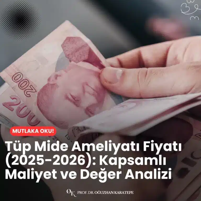 Tüp mide ameliyatı fiyatı 2025-2026 | kapsamlı maliyet analizi içeriğimizde; İstanbul, Ankara ve İzmir’deki özel hastane fiyatları, dahil olan hizmetler ve gizli ücretler detaylı şekilde inceleniyor.
